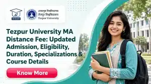 Tezpur University MA Distance Fees